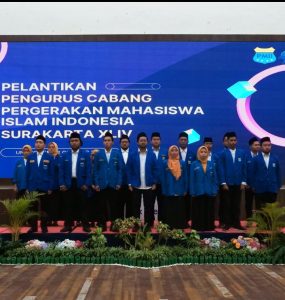Respati-Astrid menghadiri Pelantikan Pengurus Cabang PMII Kota Surakarta